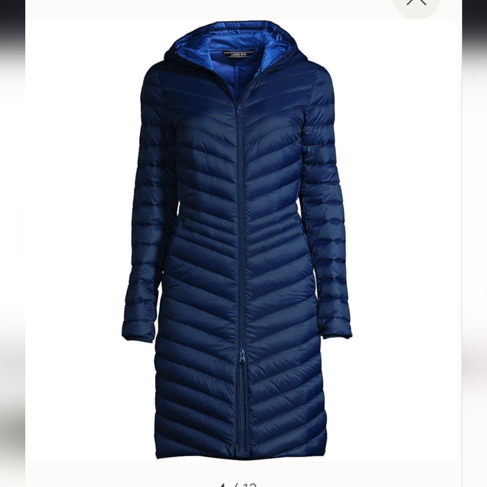 Lands End Women's Wanderweight Packable Down Coat